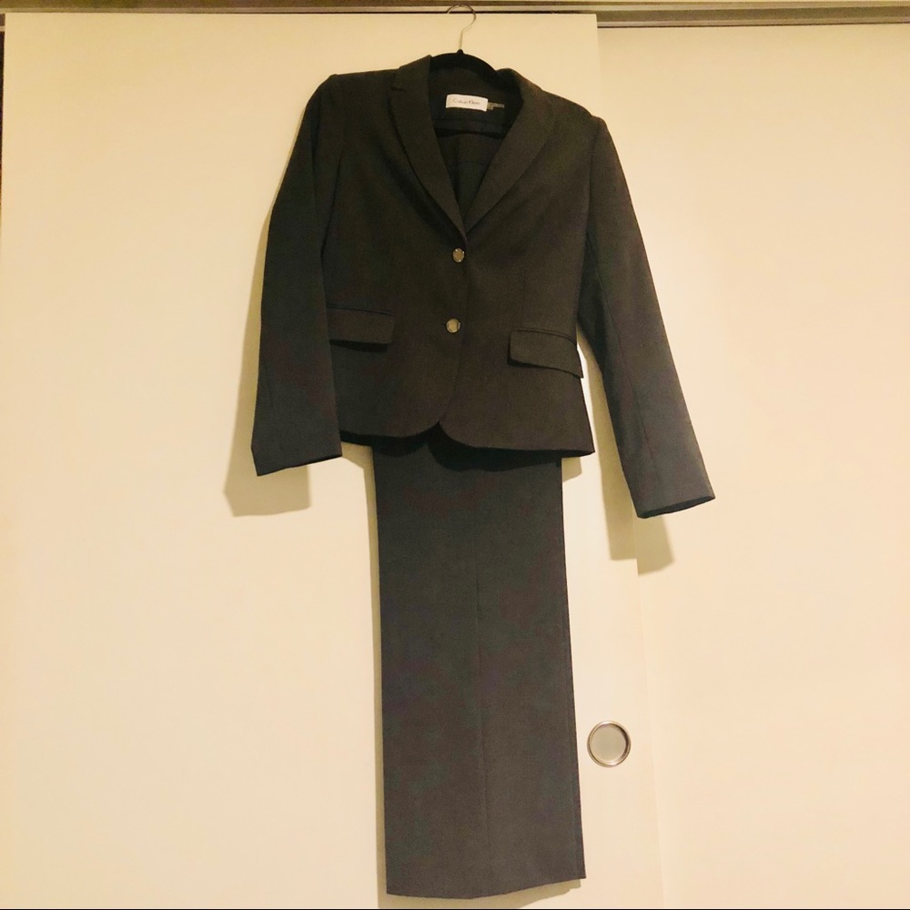 Calvin Klein charcoal grey blazer